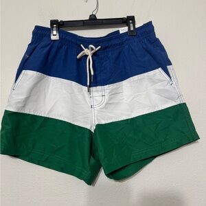 American Eagle 5.5” Swim Trunks Above the Knee Multi Color Medium NWT